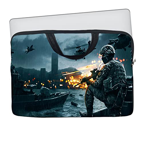 Image of Theskinmantra Assasins 1 Laptop Sleeve Bag with Zipper & Handle for Screen Size 15.6 inches Laptop /Notebook 15.6 / MacBook 15.4 / Chrombook 15.6.