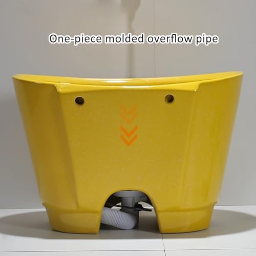 Commercial Mop Sink with Foot Pedal Drain & Faucet - Versatile Ceramic Mop Basin for Laundry Room, Bathroom, Garage - Multifunctional Mop Service (Green)