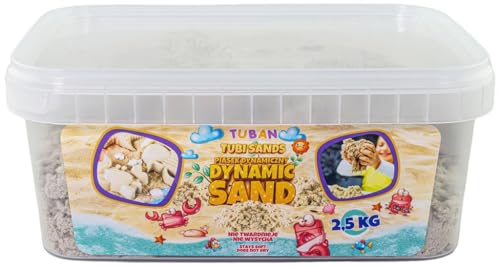 Sable dynamique naturel Tuban de qualité supérieure 2,5 kg en bac de stockage durable