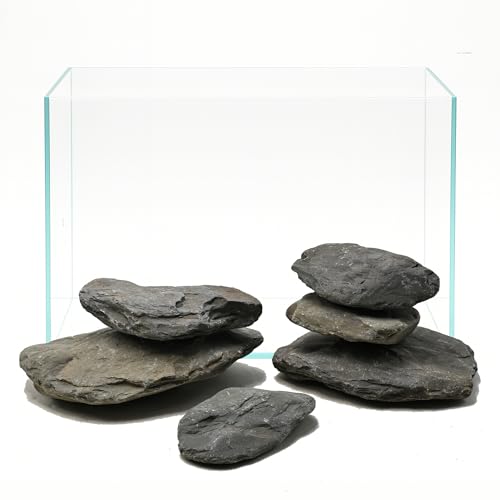 Kecilke 10lb Aquarium Stream Stones, 7-8 pcs, 2-7