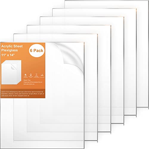 Feuilles en acrylique 11x20 pouces plaque plastique transparente rigide 2 mm