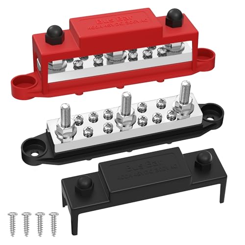 Bloc de distribution d'alimentation 400A avec 3 goujons M8 pour batterie marine