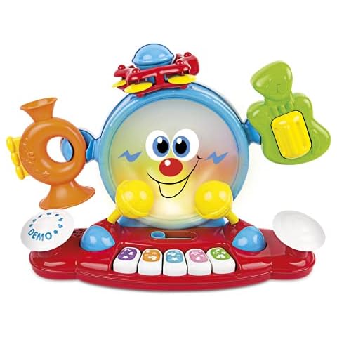 Winfun 6-In-1 Live Band Musical Playset | Includes Interactive Bass Drum, Cymbals, Piano, Tambourine, Trumpet And Guitar | Suitable For Boys And Girls 9 Months + Cover