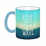 Produkteigenschaften: Der Becher hat einen abgerundeten, glatten Rand und eine gleichmäßige Beschichtung. Der Boden ist glatt und glänzend, der gebogene Griff ist präzise verarbeitet und angenehm zu halten. Die Beschichtung ist langlebig und verblasst nicht. Nach dem Druck bleibt das Bild klar und leuchtend. Hitzebeständig und mikrowellengeeignet.