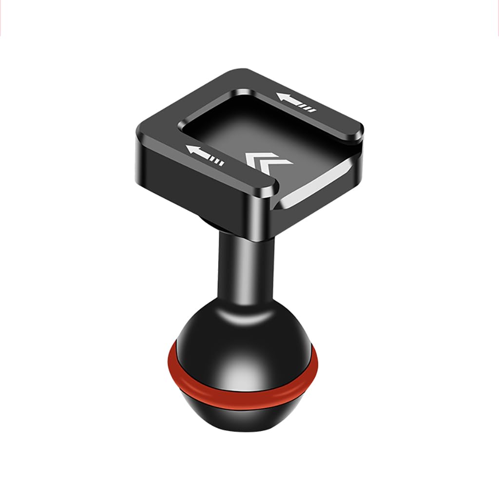 FEICHAO Magic Arm Clamp 1/4 Bracket 20mm Ball Head Holder Cold Shoe Mount Adapter for Camera Cage Stabilizer (Cold Shoe Ball Head)