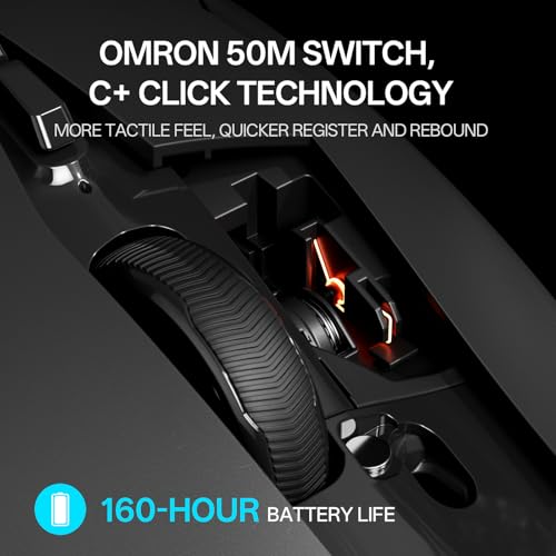 Ratón inalámbrico para juegos Rapoo VT2PRO 4K, sensor de 26000 DPI y botones programables 4