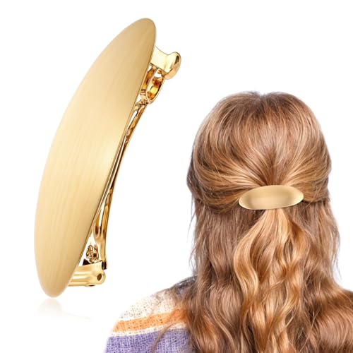 JJUNW 1 Presilha de cabelo oval para mulheres, prendedor de cabelo de 7,6 cm, prendedor de cabelo ov