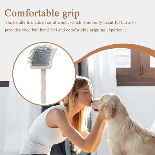 Brosse de chien lisse et fil métallique pour le toilettage quotidien des poils - 3