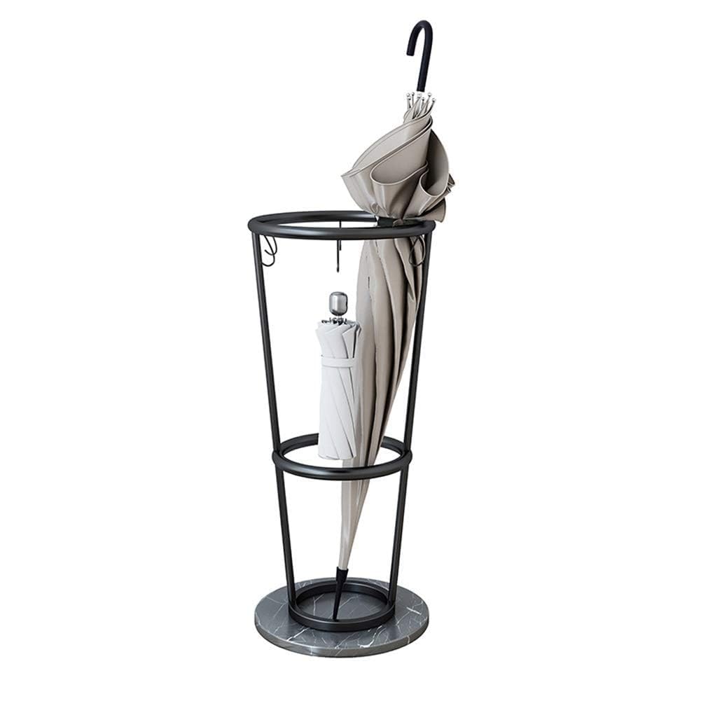 WXPGFEQ Umbrella Stand - Marble Iron Art Floor-Standing Storage Holder For Hotel Lobby & Home, Stylish Round Rack For Umbrellas & Walking Sticks, Creative Loft Industry Design