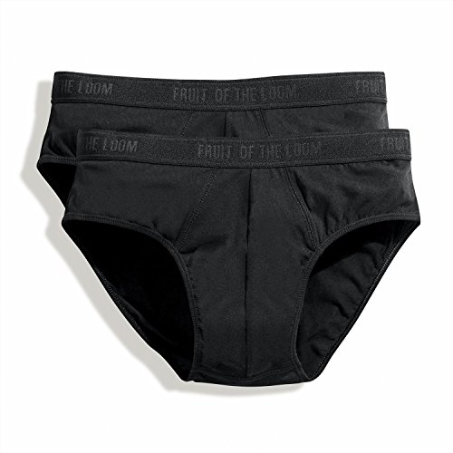 Preisvergleich Produktbild Fruit of the Loom Herren Slip Schwarz Schwarz