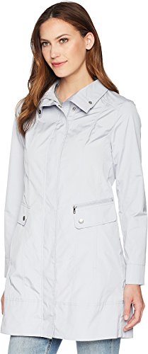 Image of Cole Haan Women's Back Bow Packable Hooded Rain Jacket