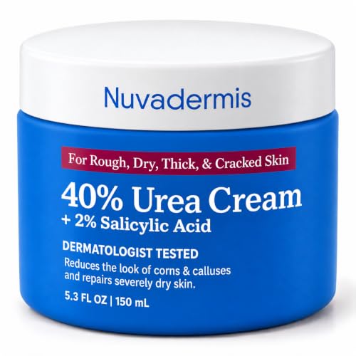NUVADERMIS Urea Cream 40 Percent for Feet Maximum Strength, 5.3 oz