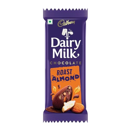 Cadbury Dairy Milk Roast Almond Chocolate Bars, 75 Gm