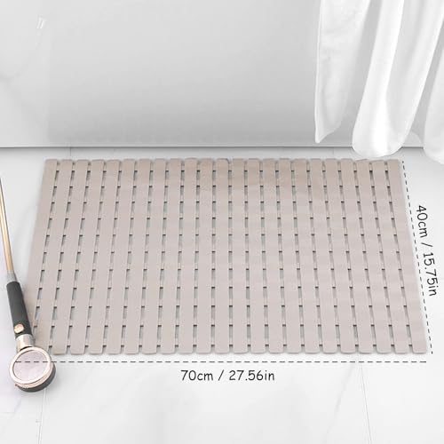Miniatura 4 de Easybee Alfombrilla De Ducha Para Piel Sensible 70x40 Cm, Alfombrilla De Baño Para Niños Antideslizante Para La Ducha Libre De Bpa, Sin Látex, Alfombrilla De Ducha Antideslizante, Resistente Al Moho