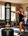 Standing Punching Bag for Adults, Feikuqi 205lbs Boxing Bag with Stand, Shock Absorber, Suction Cup Base, Punching Bag Stand for Adult, Standing Kickboxing Bag for Home Office Gym