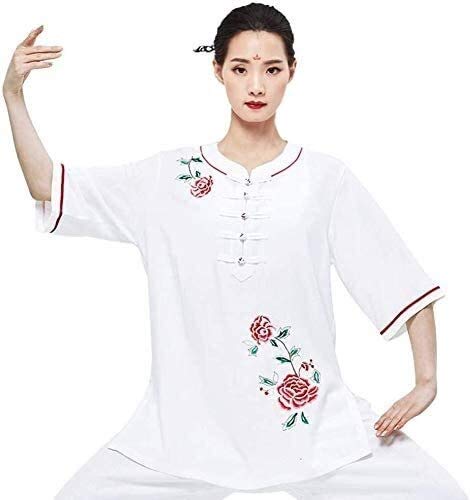 Vêtements de Tai Chi respirants à manches courtes et broderie