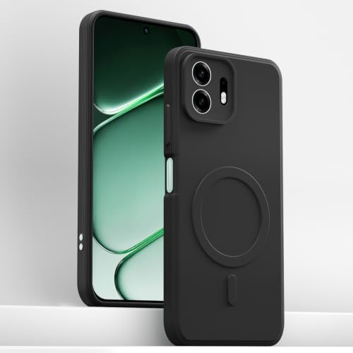 Image of Outlouders Back Cover for OnePlus N6 5G | Soft Matte Silicone | Slim Fit | Magnetic-Safe Logo Design (Magnetic-Safe Not Compatible) | Shockproof | Camera Protection Bumper Case (Black)