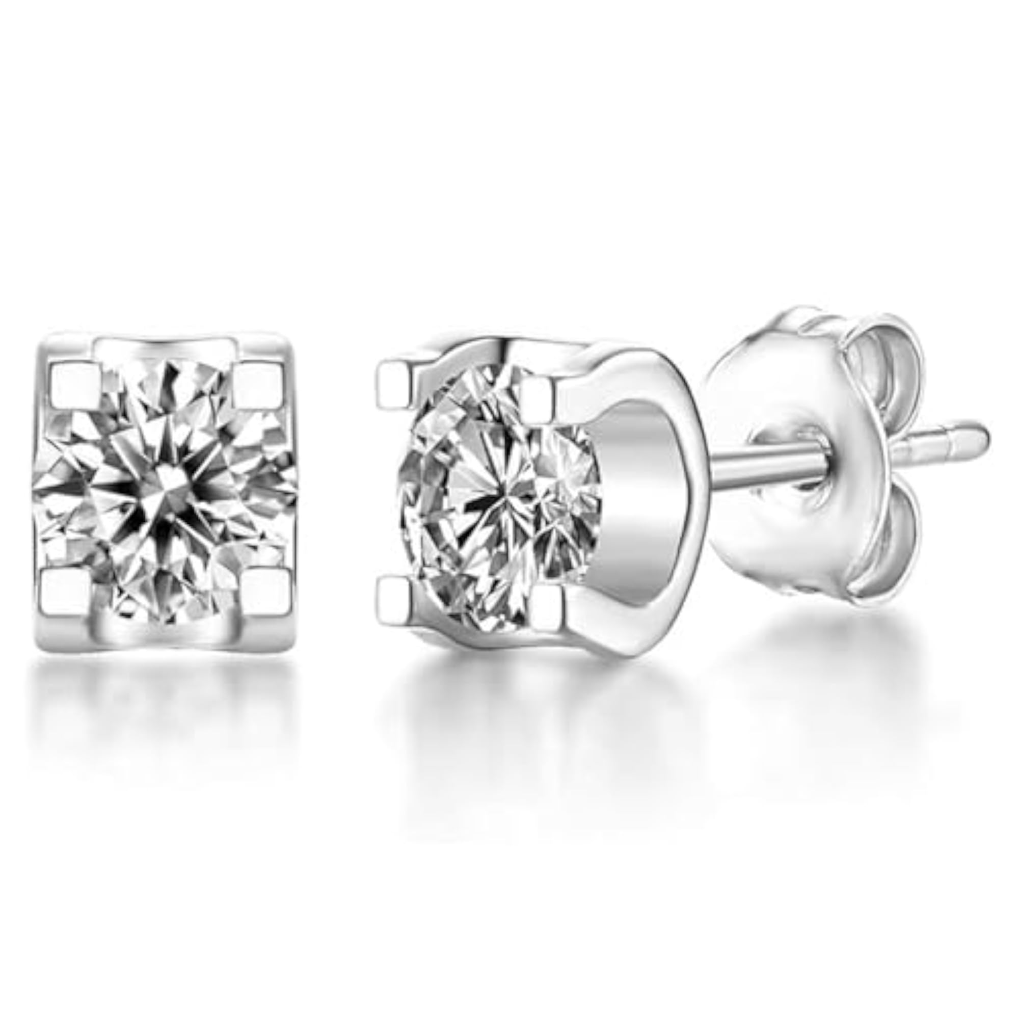 Silver Plated Cubic Zirconia Necklace Pendant Chain Set