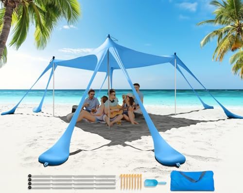 Barraca para Praia 3x3m, Abrigo Praia Guarda-Sol, Tenda, Tenda de...