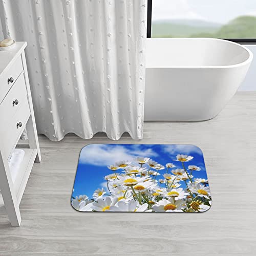 Tapis de bain super absorbant antidérapant marguerites 40x60 - 5