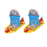 WEKAMOS Mini Basketball Flipper Automat Tischspiel mit Kugeln Launcher Spiel für Erwachsene und Schadstofffrei Fördert Fingerfertigkeit und Freizeitspaß Zufällige Farbe Zufällige Farbe