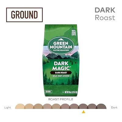 Green Mountain Coffee Roasters Dark Magic, Ground Coffee, Bagged 18 oz