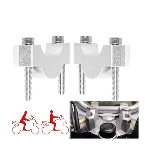 Elevadores de manillar para eliminar fatiga en F850GS y F900R abrazaderas con pernos 3