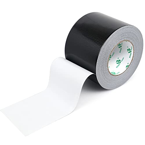 BOMEI PACK [50m x 100mm Panzertape Schwarz Wasserfest, extreme Panzerband handreißbar Gaffa Tape, Duct Tape