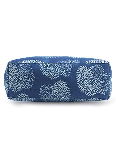 Image of NEPRI Office Pouch Tote Bag | Stylish Set of 2 Tote Bags for Women| Vegan Leather & Handblock Printed Fabric Handbag with Double Handle Shoulder Strap| Daily & Travel Use