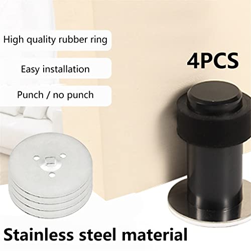 Accesorio de sala de estar: tapón de puerta portátil y adhesivo en acero inoxidable 4