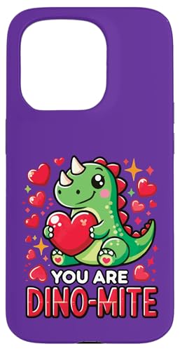 Carcasa para iPhone 15 Pro You Are Dino-Mite, Divertido Lindo Dinosaurio Humor Día de San Valentín