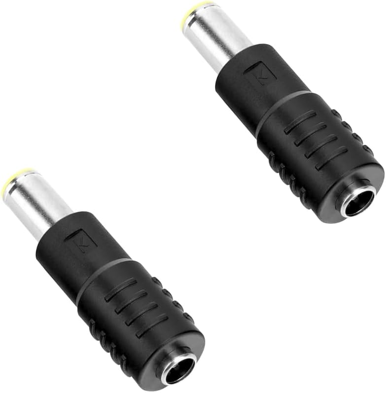 2 Pack DC7909 8mm Male to DC 5.5mm Female Adapter Compatible with Jackery Bluetti Goal Zero Solar Power Station