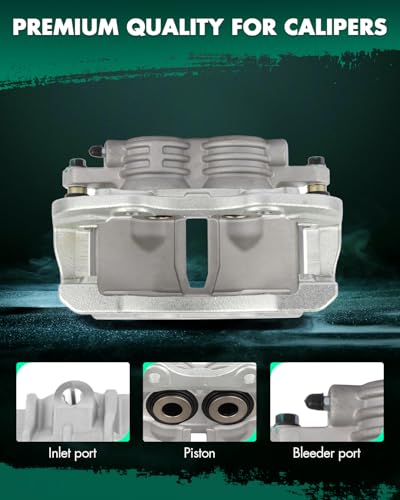 Image of SCITOO Rear Left Brake Caliper With Bracket 18-B4764 Compatible For Cadillac 2002-2006 For Chevrolet 2000-2007 For GMC 2000-2007