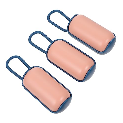 SUPVOX 3pcs Portable Dog Waste Bag Dispenser with Bags Convenient Pet Waste Pouch for Easy Cleanup Cute Design for Dog Owners