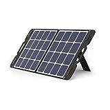 VDL 100W Panel solar portátil para estación de energía, cargador solar estadounidense plegable con salidas Múltiples-contactos 4 y XT60, respaldo de energía solar para exteriores, acampar y emergencia