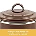 Ayesha Curry Enamel on Steel Bacon Grease Can / Bacon Grease Container - 4 Inch, Brown