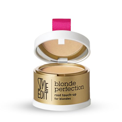 Image of Style Edit Root Touch Up Powder | Temporary Hair Color for Gray Roots and Thinning Hair | Salon-Quality, Transfer-Resistant Hair Concealer | Medium Blonde, 0.14 oz (Pack of 5)
