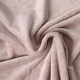  Tissu Velours d\'ameublement extensible Alcéa uni Beige - Par 50 cm