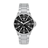 Emporio Armani World Explorer Orologio a energia solare a tre lancette in acciaio inossidabile