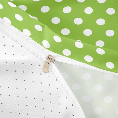 Housse de couette moderne et douce Manfei verte pour chambre - 7
