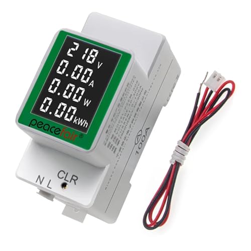 Compteur électrique numérique PZ-008 avec voltmètre ampèremètre AC 100A