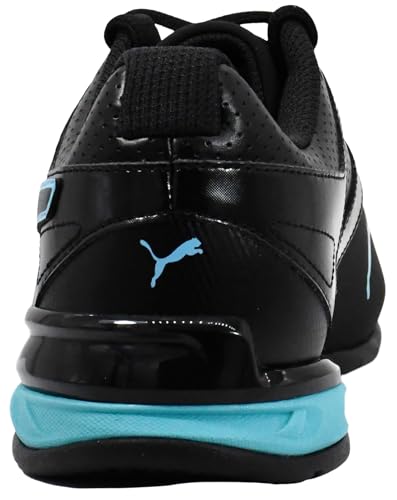 PUMA Women's Tazon 6 Sneakers, Puma Black/Team Aqua, 9.5 M