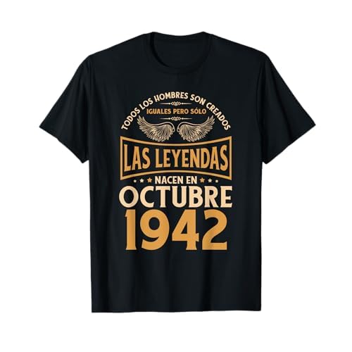 Cumpleaños Hombre Regalos Las Leyendas Octubre 1942 Camiseta