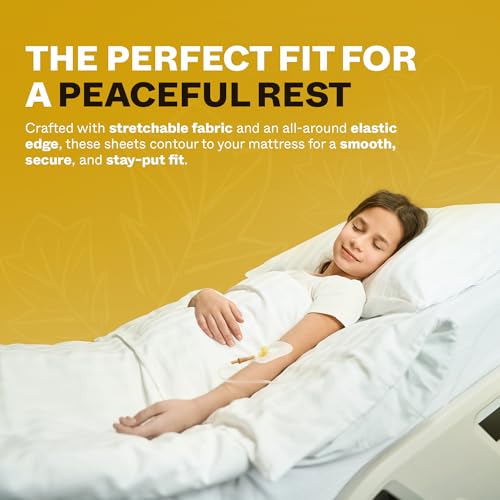 Avalon Bedding Fitted Hospital Bed Sheets - Knitted Jersey Sheets for Hospital Bed Fitted Sheet with All Around Elastic - Twin Size 36\" x 84\" x 16\" (Pack of 2) - Thumbnail 7