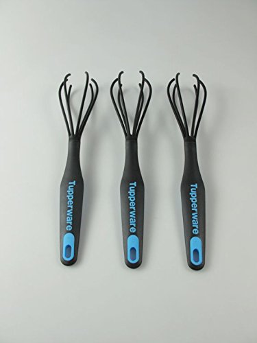 TUPPERWARE Griffbereit Rührbesen (3) blau-schwarz D220 Schneebesen TOP-Rührbesen