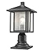 Z-Lite 554PHM-533PM-BK 1 Light Outdoor, Black