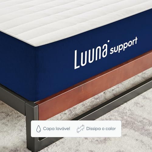 Colchão Queen Luuna Support, 10 Anos de Garantia, Firme Ortopédico, Capa Lavável - 158x198cm