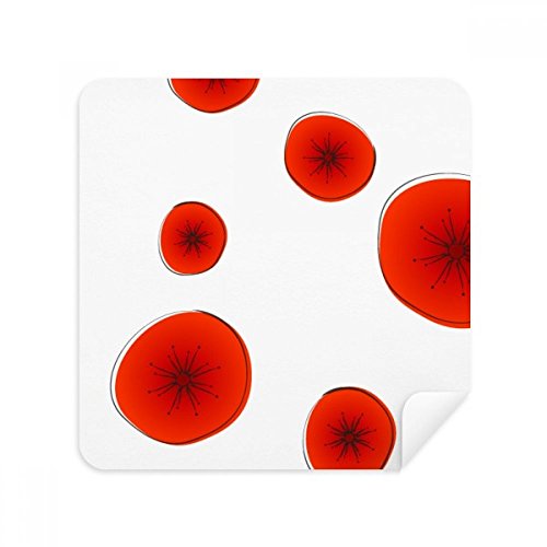Chiffon de nettoyage fleurs d'art abstrait en suède pour lunettes et écrans | 2Pcs