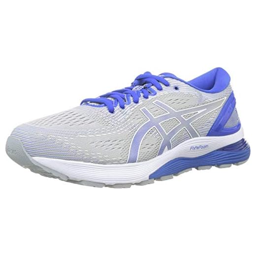 Asics Gel-Nimbus 21 Lite-Show, Zapatillas de Running Hombre, Gris (Mid Grey/Illusion Blue 020), 41.5 EU