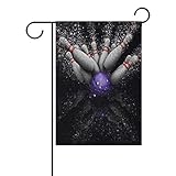 Eslifey Amazing Bowlingball doppelseitige Familienflagge Polyester Outdoor Flagge Home Party Decro Garten Flagge 30,5 x 45,7 cm, Polyester, Multi, 12x18(in)